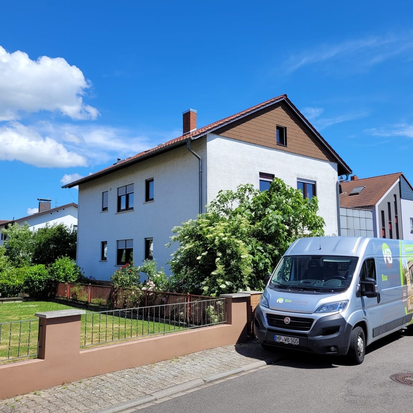 Anlieferung am Einfamilienhaus – WB Bauelemente Referenz